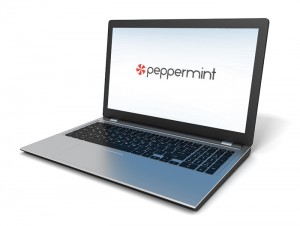 peppermint_laptop_screen_logo