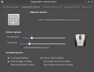 keyboard and mouse settings