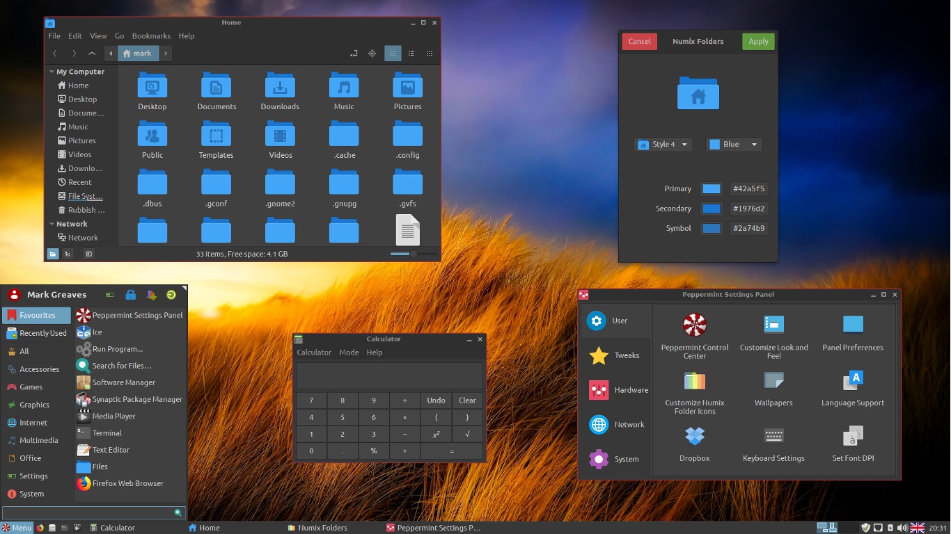 linux operating system screenshots